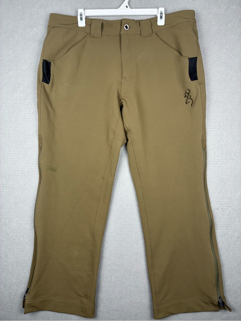 Browning Hell’s Canyon Men's Brown Tan Outdoor Hunting Pants Gorpcore